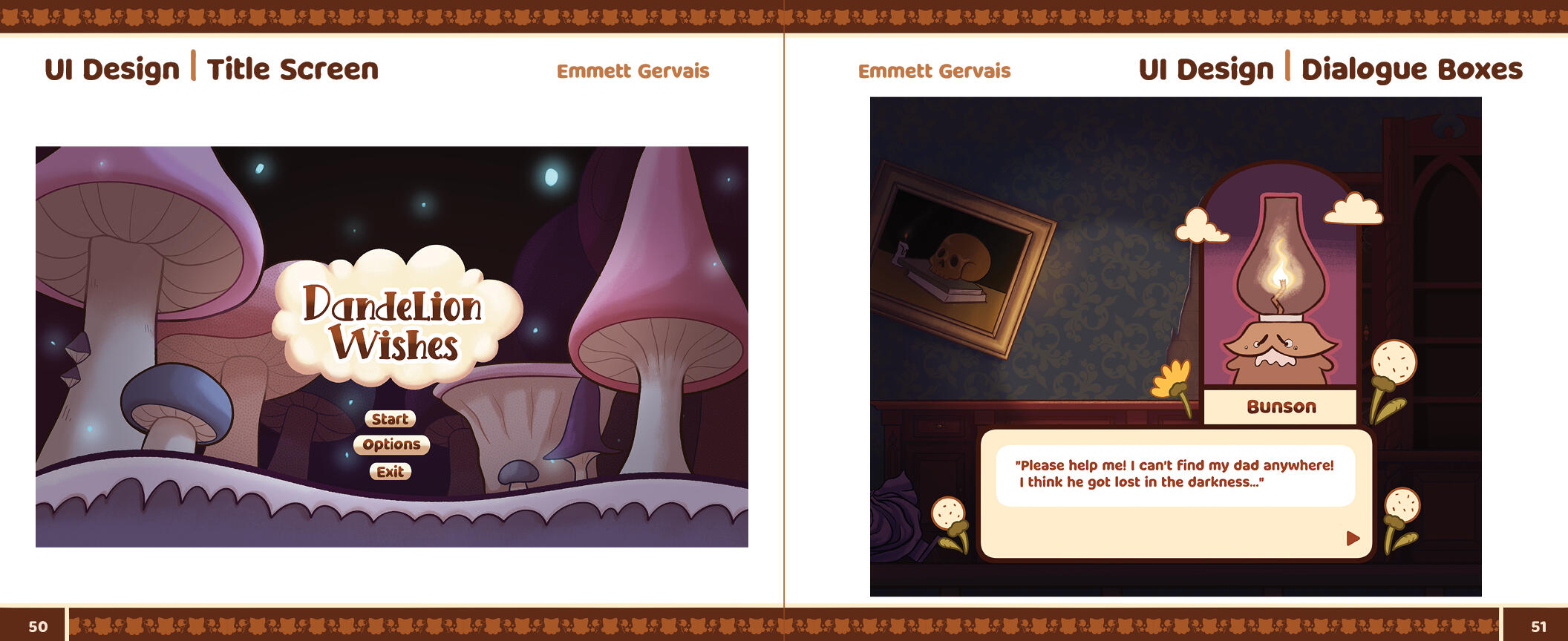 Title Screen | Dialogue Boxes